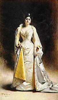 萊昂 博納特 Portrait de madame Albert Cahen d'Anvers